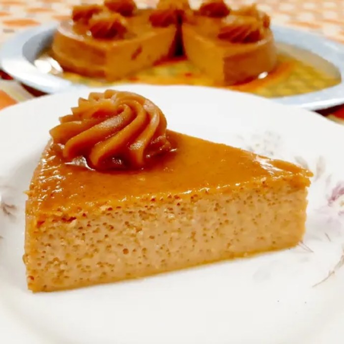 Flan con dulce de leche